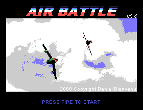 Air Battle V0.4 by Daniel Bienvenu Title Screen